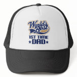 1st Time Dad New Dad Gift Idea Trucker Hat