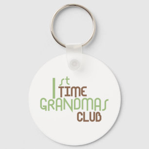1st Time Grandmas Club (Green) Keychain