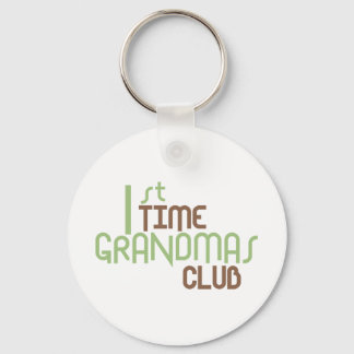 1st Time Grandmas Club (Green) Keychain