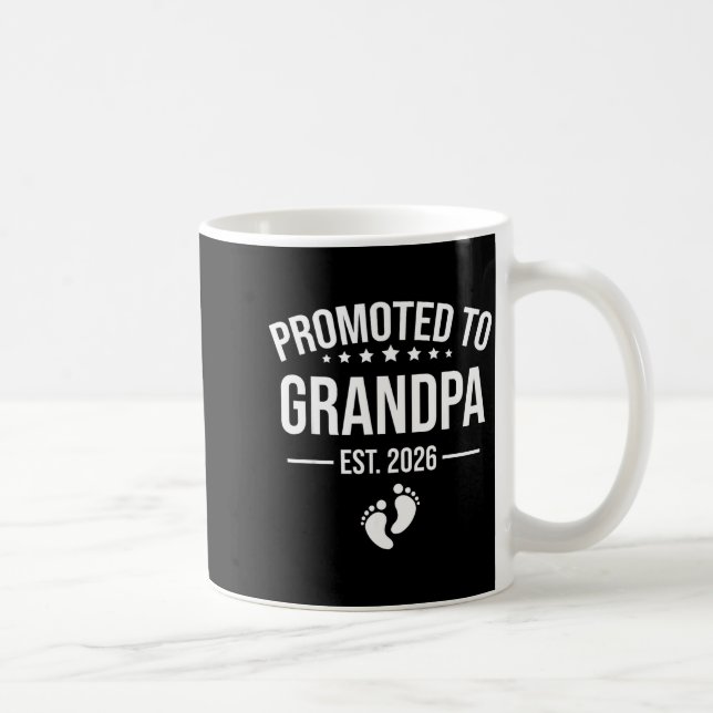 1st Time Grandpa Est 2026 New First Grandpa 2026  Coffee Mug (Right)