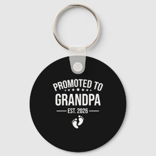 1st Time Grandpa Est 2026 New First Grandpa 2026 Keychain