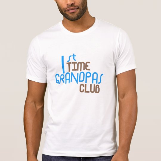 1st Time Grandpas Club (Blue) T-Shirt