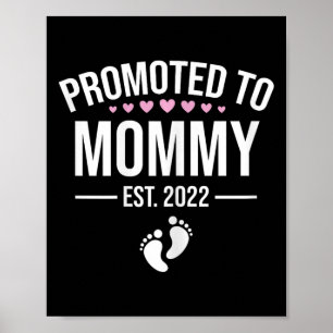 1st Time Mom Est 2022 New First Mommy 2022 Mothers Poster