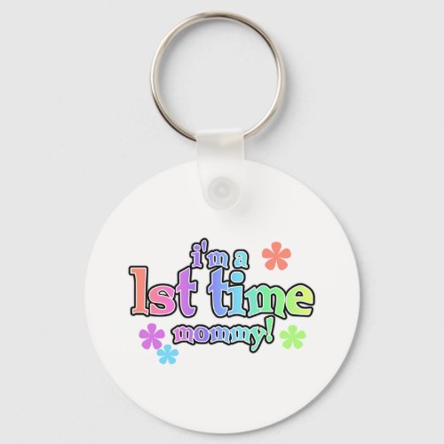 1st Time Mommy_Rainbow T_shirts and Gifts Keychain