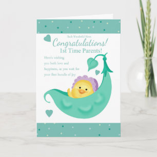 1st Time Parents Pregnancy Greeting Card