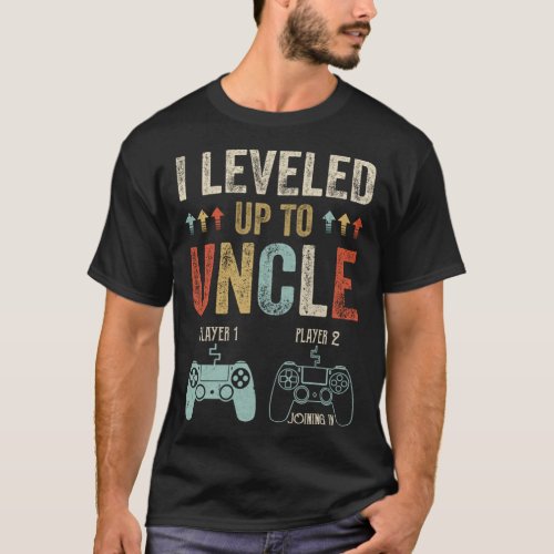 1st Time Uncle New First Fathers Day Gaming Uncle T_Shirt
