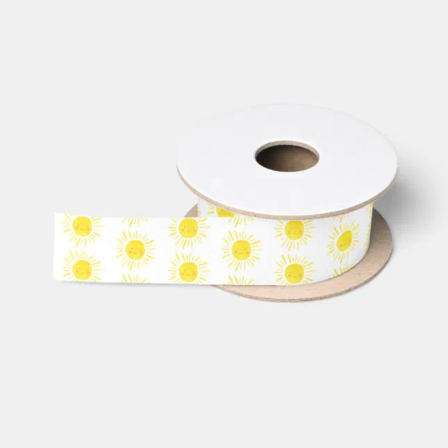 1st Trip Around The Sun Birthday Party Gift Satin Ribbon | Zazzle