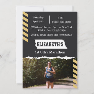 1st Ultra Marathon Finisher Runner First Running Invitation