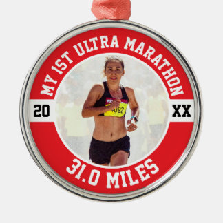 1st Ultra Marathon First Marathoner Running Runner Metal Ornament