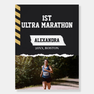 1st Ultra Marathon Post Running Runner Beginner Foam Board