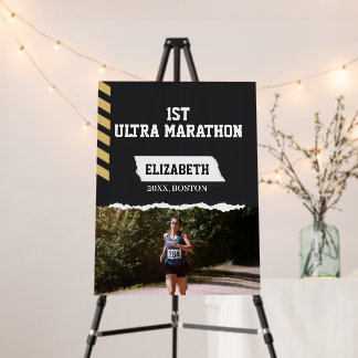 1st Ultra Marathon Post Running Runner Party Foam Board