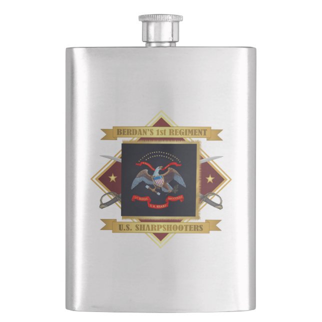 1st US Sharpshooters Flask (Front)