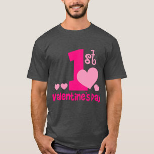 1st valentine`s day dark Basic men`sT-Shirt T-Shirt