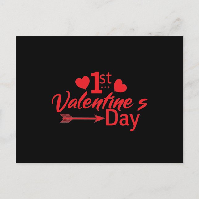 1st Valentine's Day Postcard (Front)
