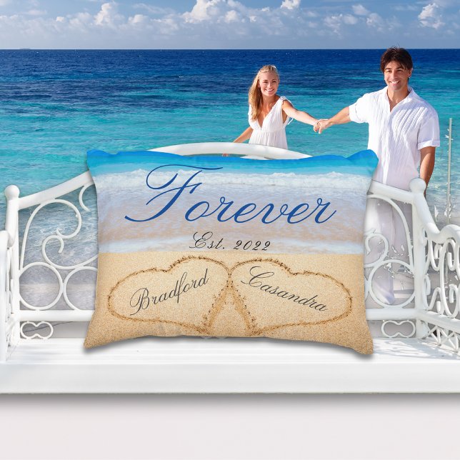 1st Valentine's Day / year, anniversary keepsake Accent Pillow (Creator Uploaded)