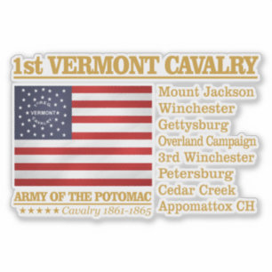 1st Vermont Cavalry (BH) Sticker