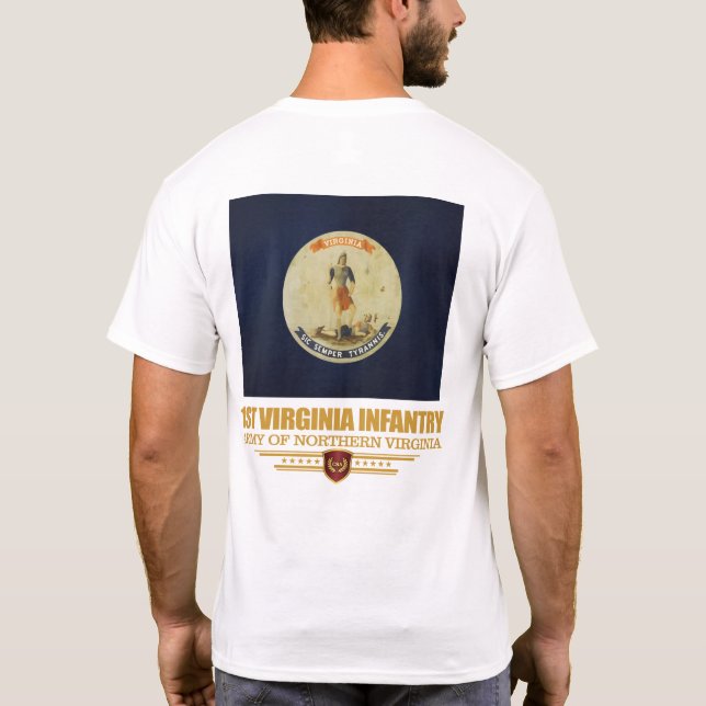 1st Virginia Infantry (f10) T-Shirt (Back)