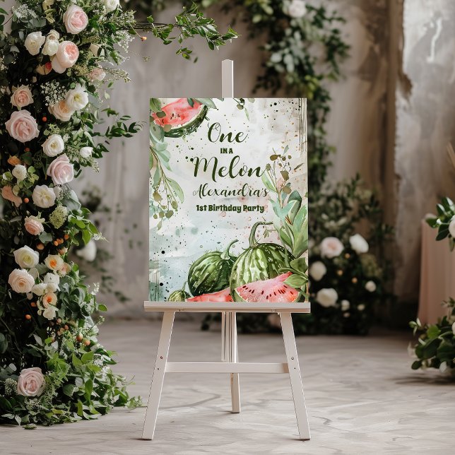 1st Watermelon Birthday Foam Board (Creator Uploaded)