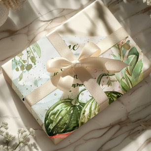 1st Watermelon Birthday Wrapping Paper