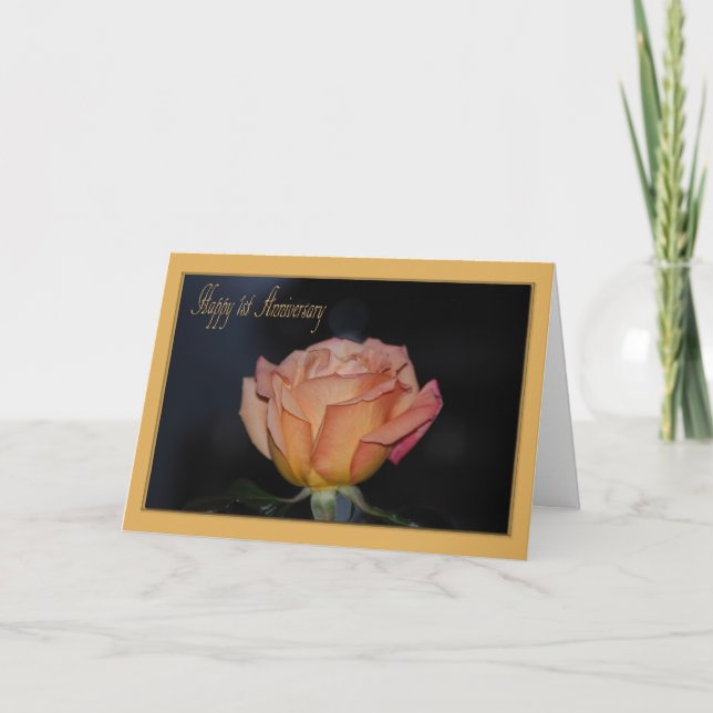 1st Wedding Anniversary Card (Front)