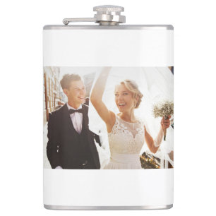 1st Wedding Anniversary Flask