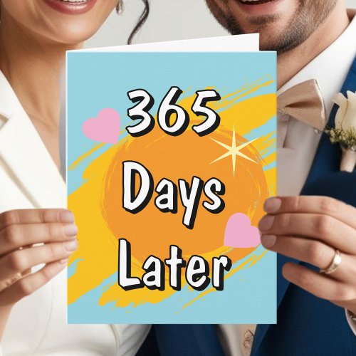 1st wedding anniversary in days one year later