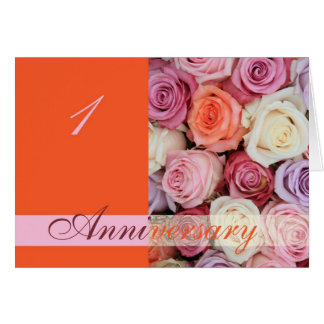 1st Wedding Anniversary Invitation - Yellow Rose