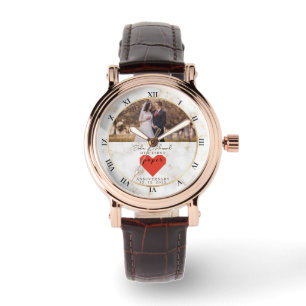 1st Wedding Anniversary Personalized Paper Wedding Watch