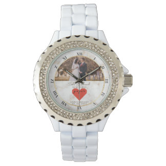 1st Wedding Anniversary Personalized Paper Wedding Watch