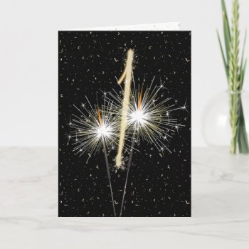 1st Wedding Anniversary Sparklers Card by dryfhout at Zazzle