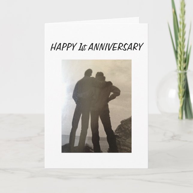 1st WEDDING ANNIVERSARY-TOGETHER FOREVER Card (Front)