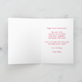 1st Wedding Anniversary Wishes Elegant Pink Roses Card (Inside)