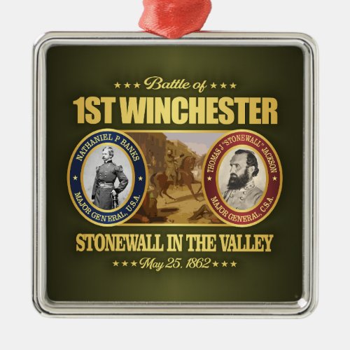 1st Winchester FH2 Metal Ornament