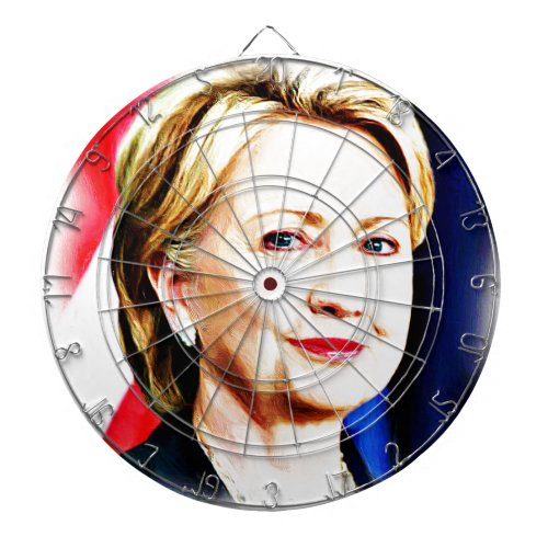 1st Woman President Hillary Clinton 2016_ Dartboard With Darts