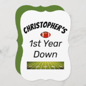 1st year down Football Boy's Birthday (Front/Back)