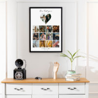 1st year photo anniversary gift calendar 12 months