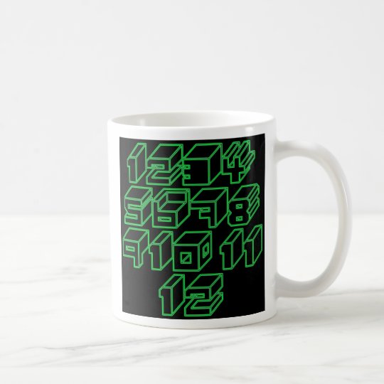 1through12 nine coffee mug