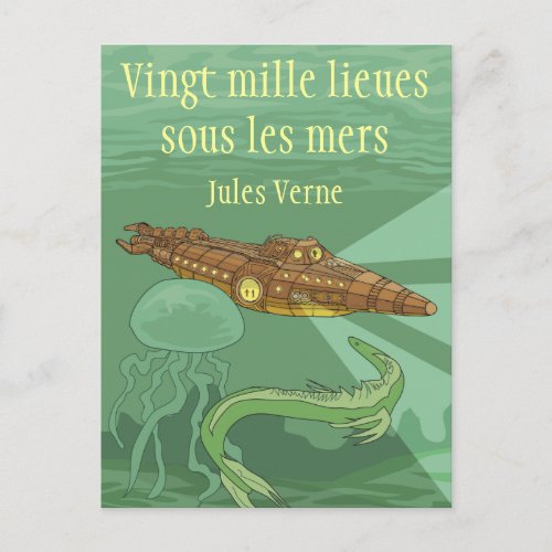 20000 lieues sous les mers _ Jules Verne Postcard