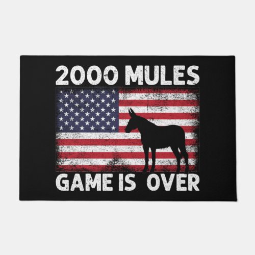 2000 Mules _ Game Over  Political Satire Doormat