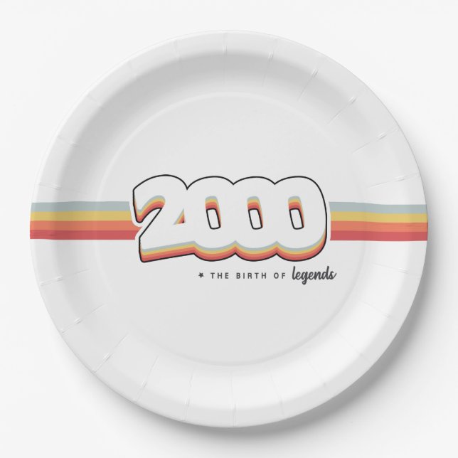 2000 The birth of legends Paper Plates (Front)
