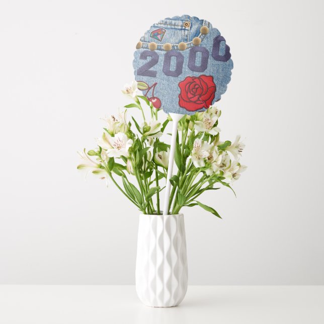 2000 Vintage Poster Birthday or Reunion  Balloon (Vase)