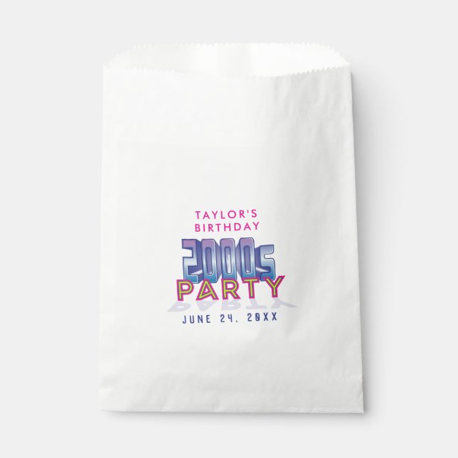 2000s Party Theme Favor Bags (Front)