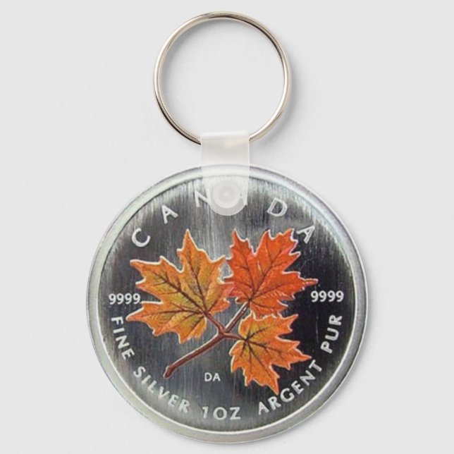 2001 Canada Silver Coin Keychain (Front)