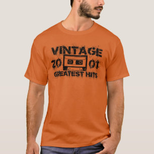 2001 Greatest Hits Vintage Black T-Shirt