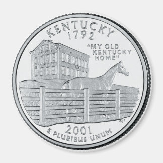 2001 Kentucky State Quarter magnet