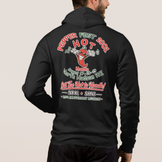 2001 Pepper Fest 25th Anniversary zip-up Hoodie