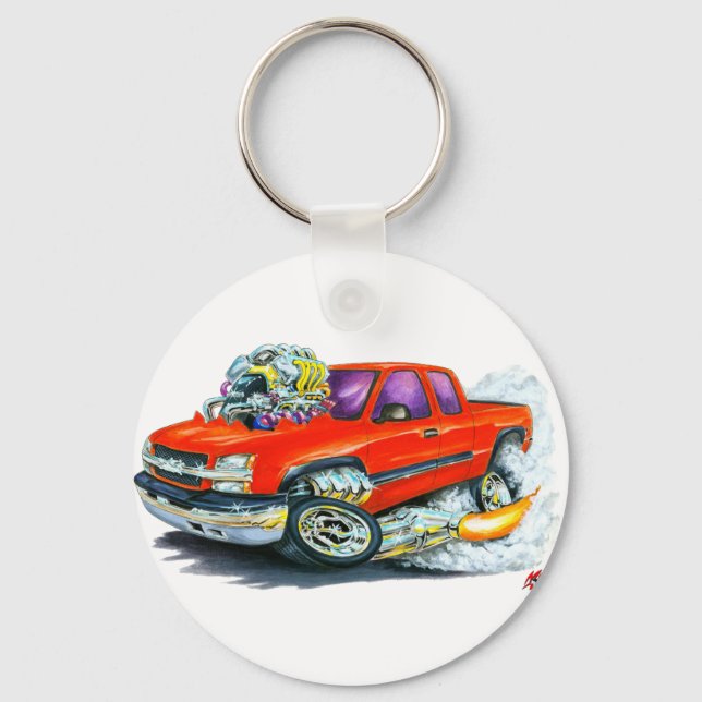 2003-06 Silverado Red Truck Keychain (Front)