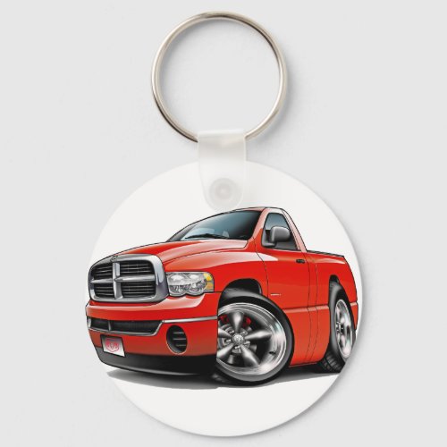 2003_08 Dodge Ram Red Truck Keychain