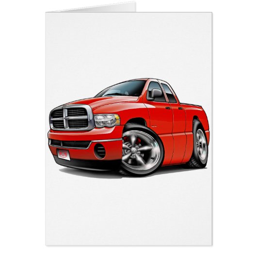 2003-08 Ram Quad Red Truck Cards (Front)