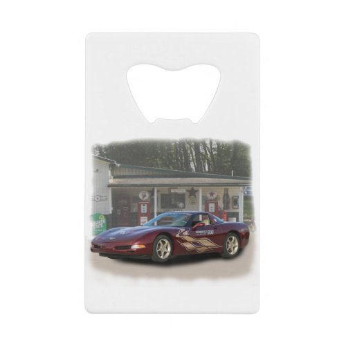 2003 50th Anniversary Chevy Corvette Pace Car Credit Card Bottle Opener